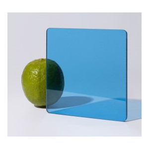 Монолитный поликарбонат 1мм синий лист